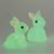 ART308 - Glow-in-the-Dark Rabbit, Assorted 1 Piece