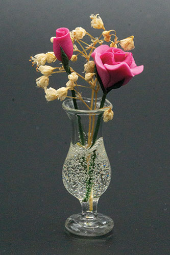 ART311 - Fuchsia Rose in Vase