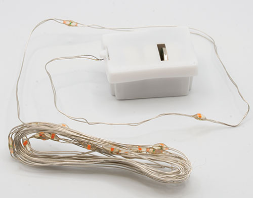 ART320 - Battery Operated, LED Indoor String Lights, 3 Speed Modes, 7 Ft Long, Red