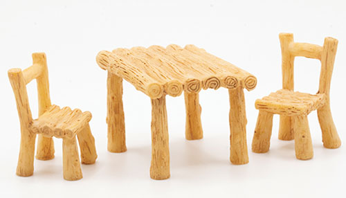 ART424 - Tiny 3 Piece Table and Chair Set, Resin