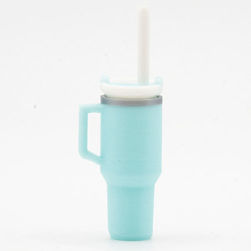 ART434 - Tumbler with Removable Lid and Straw, Light Blue