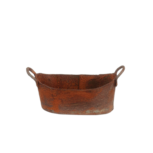 AZEIWF638 - Sm.Oval Washtub/Rusted