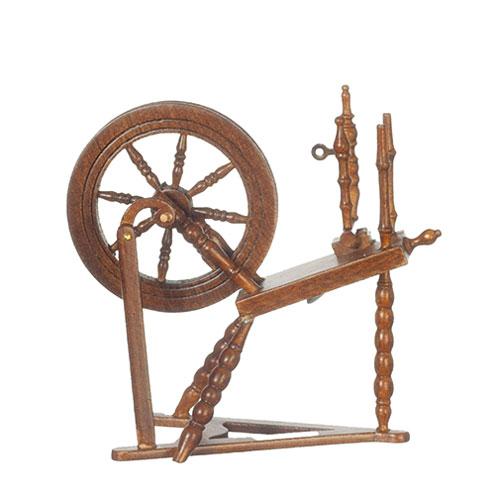 AZJJ02230DWN - Spinning Wheel, Dark Walnut