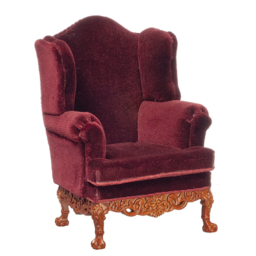 AZJJ07005WN - Victorian Wing Chair/Waln