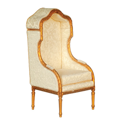 AZJJ07019GA - Hooded Porter Chair/Gold