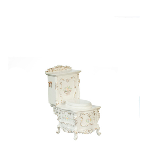 AZJJ09017BWT - Baroque Toilet/White