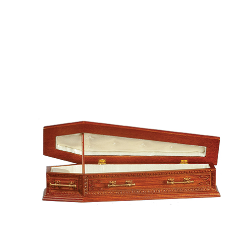 AZJJ09900WN - Coffin/Solid Top/Walnut