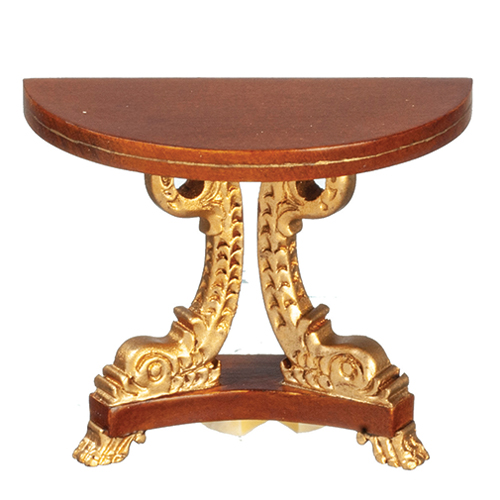 AZJJ31005WNG - Carved Fish Leg Table, Gold