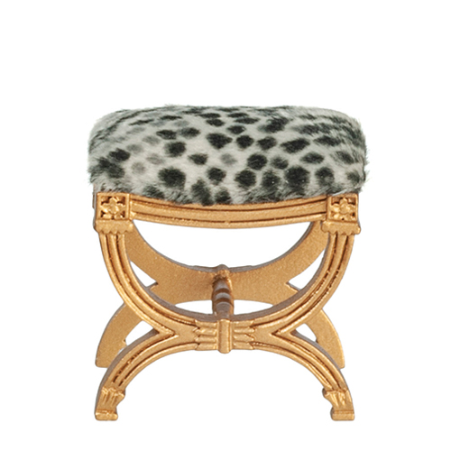 AZJJ31010GB - X Frame Stool/Gold