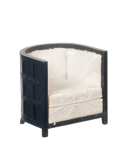 AZJJ31087BK - Art Deco Tub Chair/Black