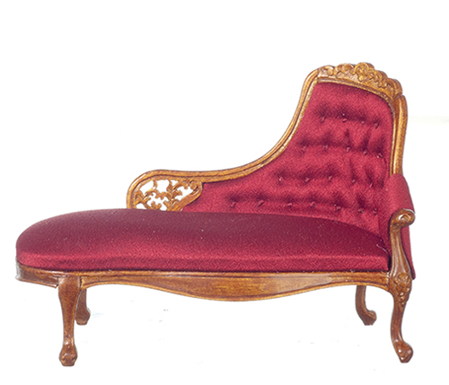 AZJJ40008WNA - Louis Xv Chaise/Red/Walnt