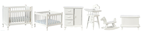 AZT5287 - Nursery Set, White, 6Pc