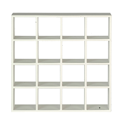 AZT5412 - Partitioned Shelf Unit, White