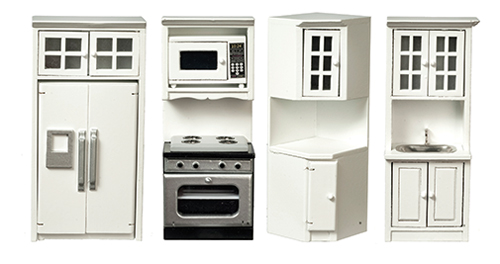AZT5426 - Kitchen Set, 4, White