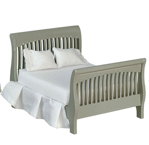 AZT5576 - Slat Double Bed/Gray