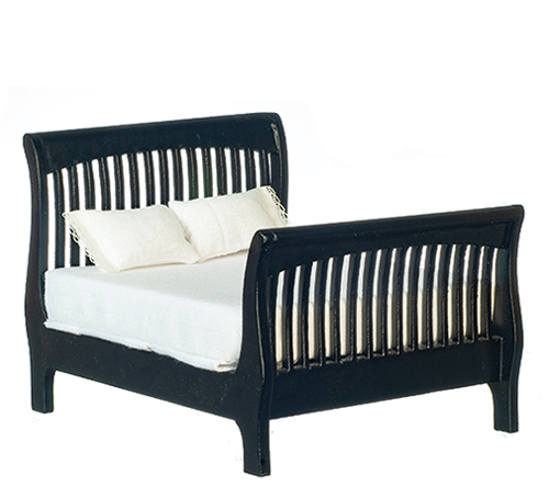 AZT5876 - Slat Double Bed/Black