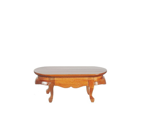 AZT6681 - Victorian Oval Coffee Table, Walnut