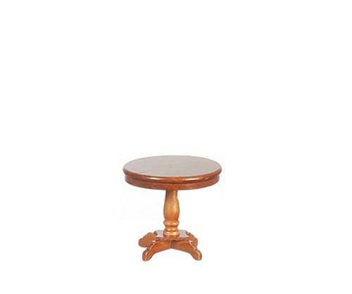 AZT6682 - Victorian Pedestal End Table, Walnut