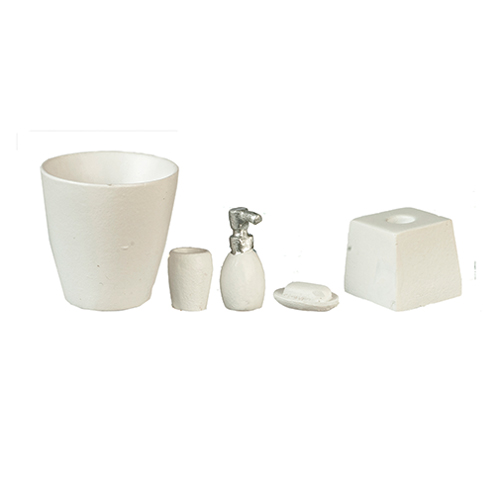 AZT8487 - White Bath Accessories, 5