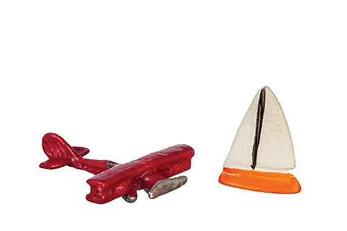 AZT8509 - Sailboat and Plane, Set, 2