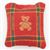 BB80035 - Pillow: Red Plaid with Teddy Bear in Middle