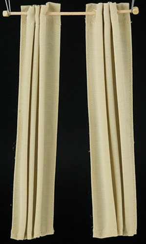 BB90019 - Tan Modern Tab Curtain