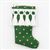 BB90022 - Stocking, Green with Gold Dots