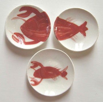 BYBCER48 - 3 Lobster Plates