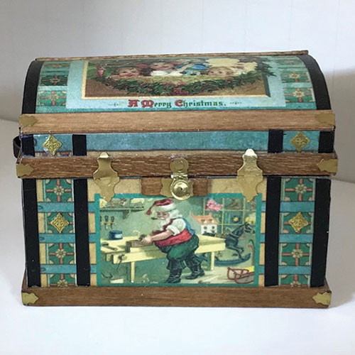 CATCPT126 - Lithograph Wooden Trunk Kit, Classic Christmas