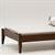 CLA12055 - Bed, Walnut with Gray Fabric, 3 Pillows