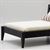 CLA12056 - Bed, Black with Quilted Mattress Cover 3 Pillows