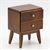 CLA12063 - 2 Drawer Stand, Walnut