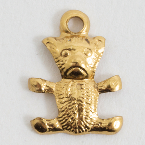 Gold Teddy Bear Ornament