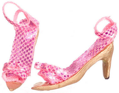 FCA3166 - Hi Heels, Pink with Gold