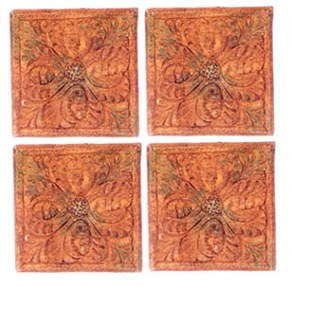 FCA4014AG - Floor Tile 4 Pcs, Amaryllis, Aged