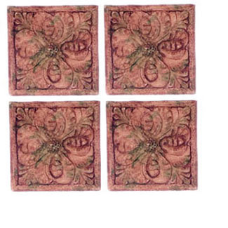 FCA4014GA - Floor Tile 4 Pcs, Amaryllis, Gray Ancient