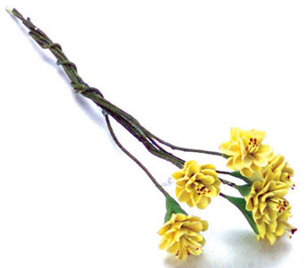 FCAB8139YW - Prunus, 6Pcs, Yellow