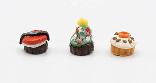 IM65018 - Christmas Cupcakes, 3pc  ()