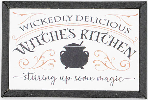 KCMHL13 - Witches Kitchen Picture, Black Frame