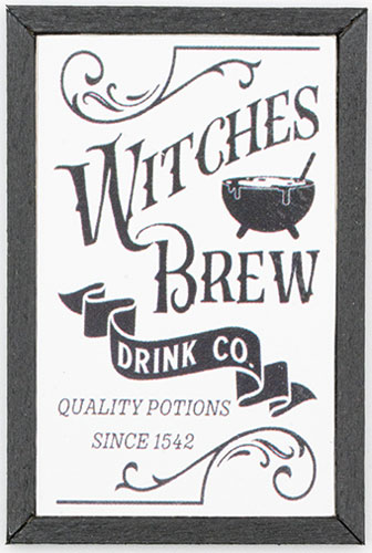 KCMHL8 - Witches Brew &amp; Drink Co. Picture, Black Frame