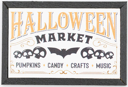 KCMHL9 - Halloween Market Picture, Black Frame