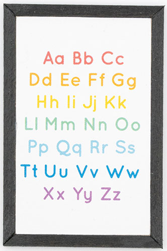 KCMKF66BLK - Alphabet Picture, Black Frame