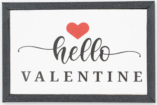 KCMVL15BLK - Hello Valentine Picture, Black Frame