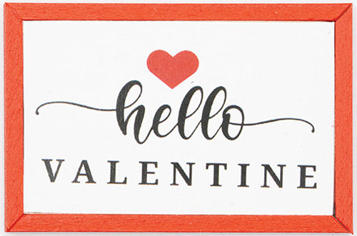 KCMVL15RD - Hello Valantine Picture, Red Frame