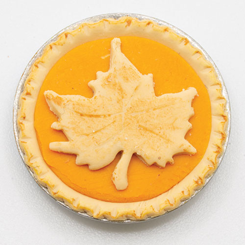 LA128 - Pumpkin Pie with Leaf Design
