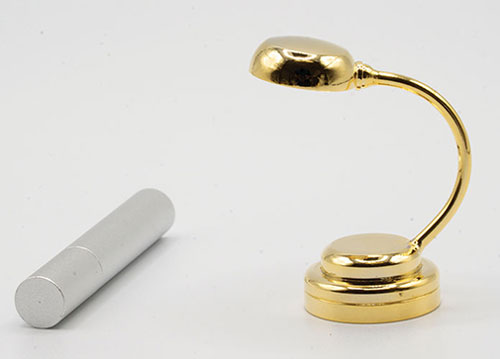 MH51080GD - LED Battery Desk Light with Wand, Gold, Cr1632 Battery Included, 3 Volt