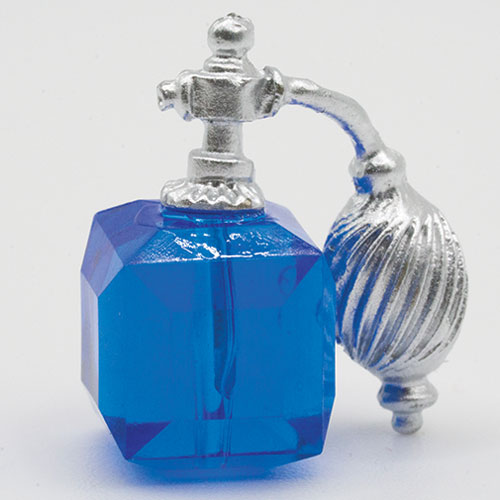 MUL3892B - Square Perfume with Atomizer, Blue