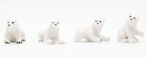 MUL5341 - Mini Polar Bear, Assorted Poses, 1 Piece