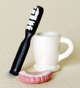 NCRA0405 - Teeth/Toothbrush/Cup-7/8In