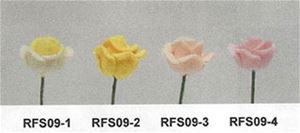 NCRFS09-2 - Rose Stems - Yellow, Set of 12